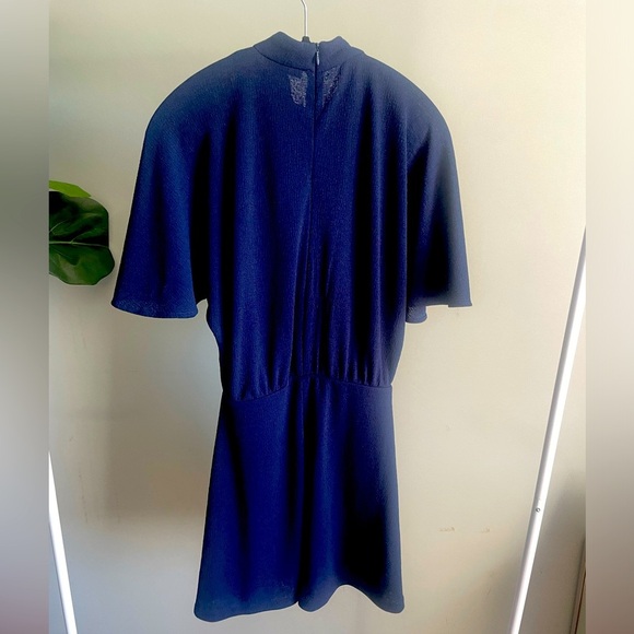 Mango Short Navy Dress with Sleeves Size XS - Picture 2 of 3